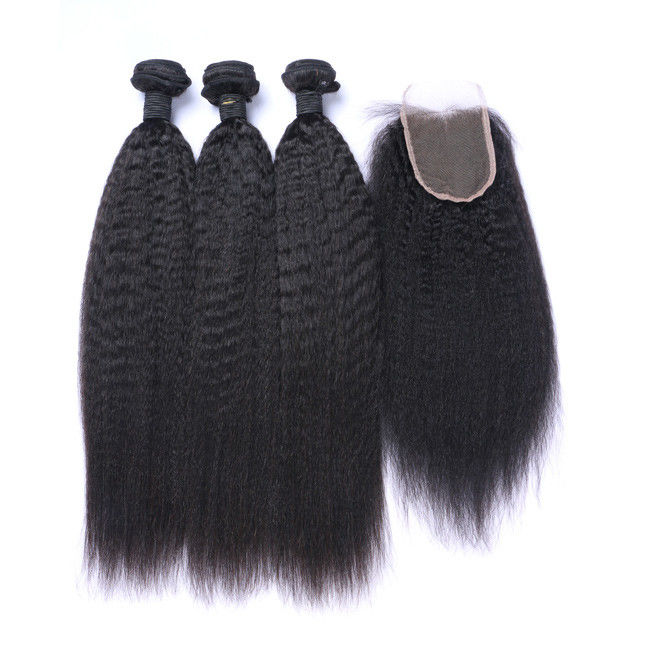 10A Human Kinky Bulk Hair Weave Kinky Curly Straight 10inches 2