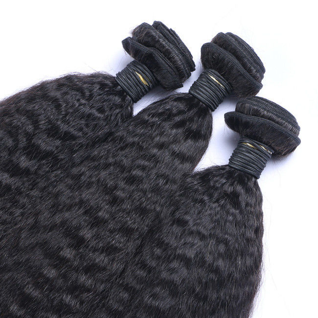 Kinky Straight Peruvian Weave Raw Hair Bundles 28 30 Inch Remy Extensions 2