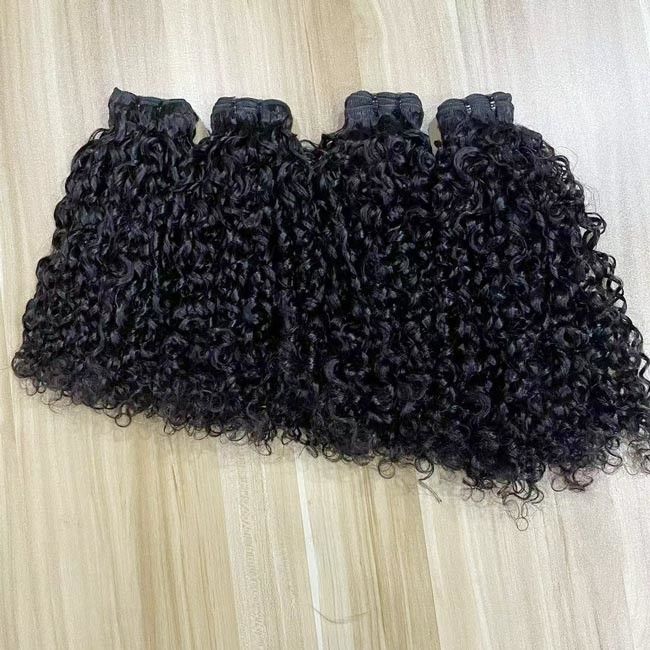 12a 10a Double Drawn Virgin Cuticle Aligned Funmi Hair Aunty Pissy Curl Bundles Egg Curly Human Hair 0
