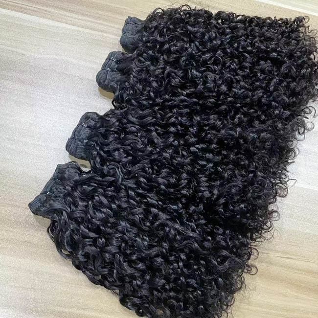 12a 10a Double Drawn Virgin Cuticle Aligned Funmi Hair Aunty Pissy Curl Bundles Egg Curly Human Hair 1
