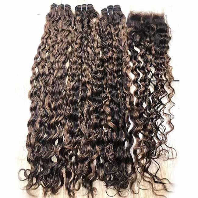 12A Highlight Funmi Bouncy Curl Human Hair Extensions Super Double Drawn Raw Virgin Vietnamese Bundle Hair Vendor 0