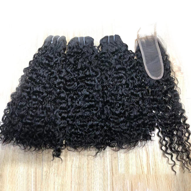 Mink Brazilian Double Drawn Pixie Curls Human Hair Extension Kinky Curly 0