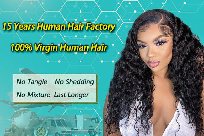 Blonde 613 Deep Wave Wig Human Hair Wig Brazilian Virgin Cuticle Aligned 0