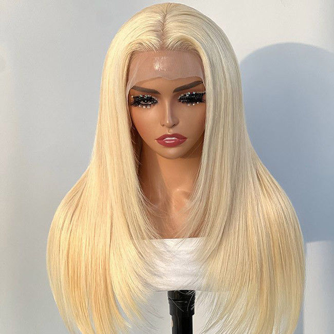 100% Virgin 613 Blonde Wig 13X6 13x4 HD Full Lace Frontal 2