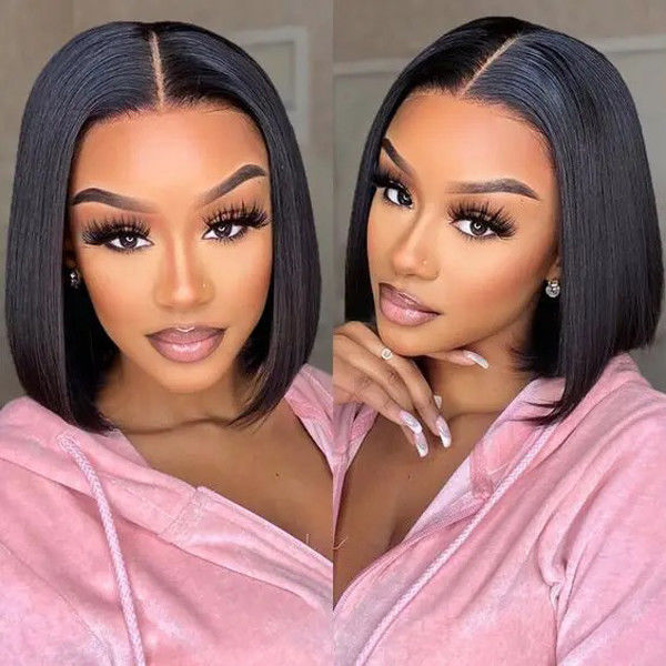 Afro Curly 100% Human Hair Non Synthetic Short Machine Made Human Hair Pixie Wig For Black Women 2