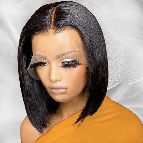 Afro Curly 100% Human Hair Non Synthetic Short Machine Made Human Hair Pixie Wig For Black Women 3